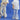 The Laze patterned children's flared pants - electric blue - Golden Child