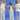 The Laze patterned children's flared pants - electric blue - Golden Child