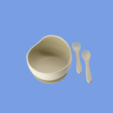 3 - piece Silicone Children’s Feeding Set - Golden Child