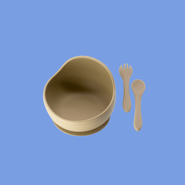 3 - piece Silicone Children’s Feeding Set - Golden Child
