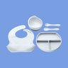 5 - piece Silicone Children’s Feeding Set - Golden Child