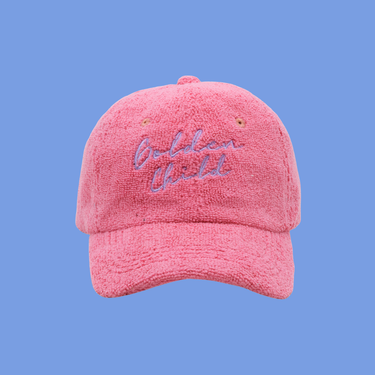 Children's Terry Towelling Cap - Pink