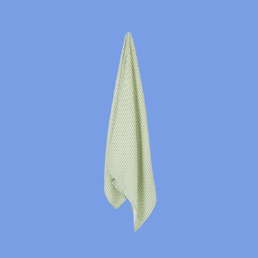 Baby Mini Stripe Organic Bamboo Cotton Baby Swaddle - Lime - Golden Child