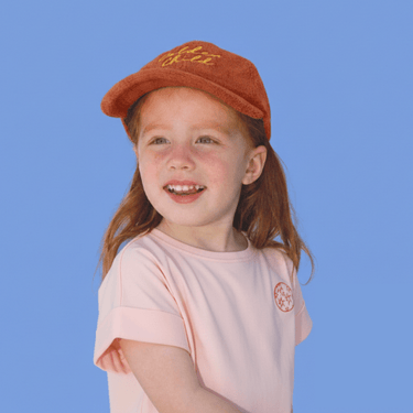 Children's Terry Towelling Cap - Chocolate - Golden Child