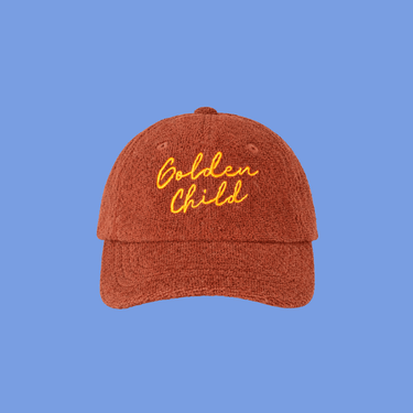 Children's Terry Towelling Cap - Chocolate - Golden Child