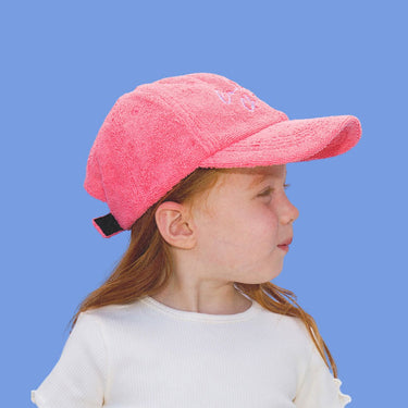 Children's Terry Towelling Cap - Pink - Golden Child
