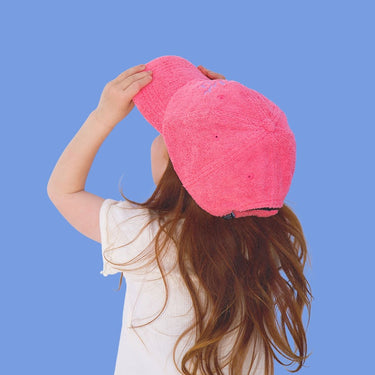 Children's Terry Towelling Cap - Pink - Golden Child