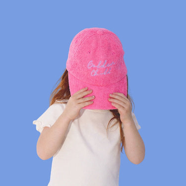 Children's Terry Towelling Cap - Pink - Golden Child