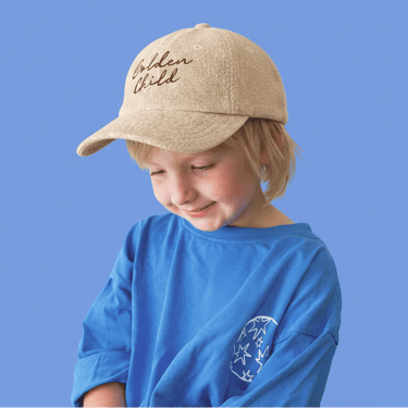 Children's Terry Towelling Cap - Sand - Golden Child