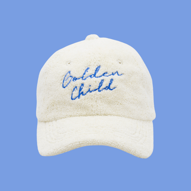 Children's Terry Towelling Cap - White - Golden Child