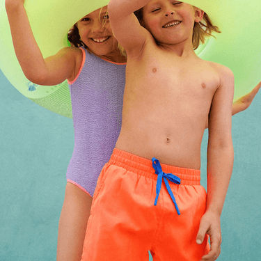 Golden Child Boardies - Fluro Orange & Electric - Golden Child