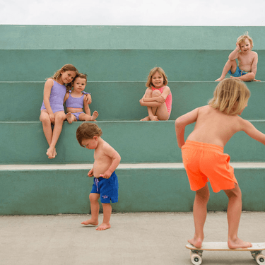 Golden Child Boardies - Fluro Orange & Electric - Golden Child