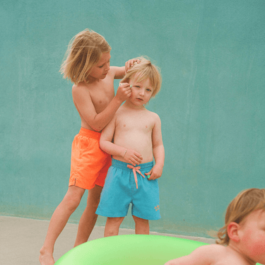 Golden Child Boardies - Seafoam and Pink - Golden Child