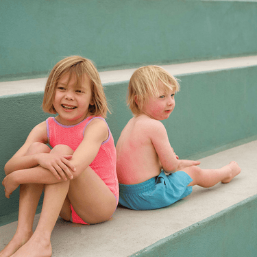 Golden Child Boardies - Seafoam and Pink - Golden Child