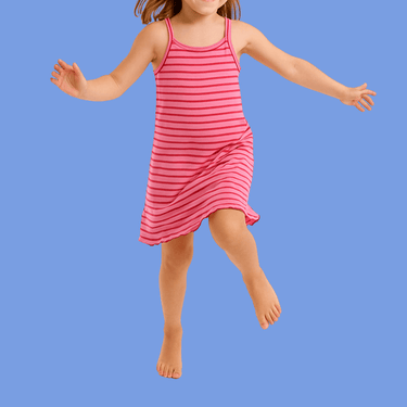 Golden Child Cosmic Ribbed Stripe Dress - Candy Stripe - Golden Child