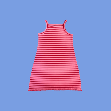 Golden Child Cosmic Ribbed Stripe Dress - Candy Stripe - Golden Child