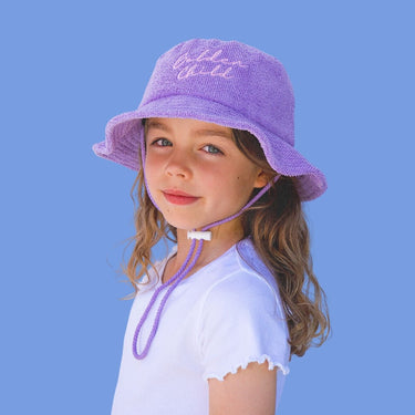 Golden Child Endless Summer Brimmed Terry Hat - Lilac - Golden Child