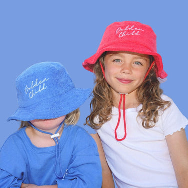 Golden Child Endless Summer Brimmed Terry Hat - Racer Red - Golden Child