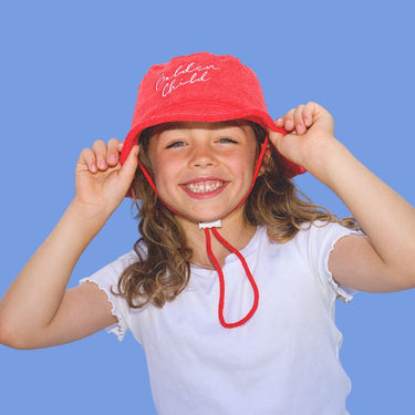 Golden Child Endless Summer Brimmed Terry Hat - Racer Red - Golden Child