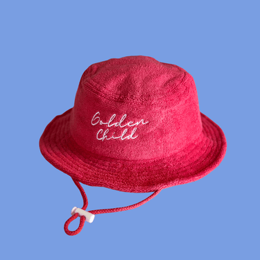 Golden Child Endless Summer Brimmed Terry Hat - Racer Red - Golden Child