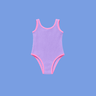 Golden Child Fluro Crinkle One Piece - lilac & pink - Golden Child