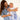 Golden Child Holiday Patterned Baby Muslin Wrap - Golden Blue - Golden Child