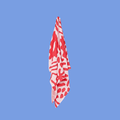 Golden Child Holiday Patterned Baby Muslin Wrap - Red and Milk - Golden Child