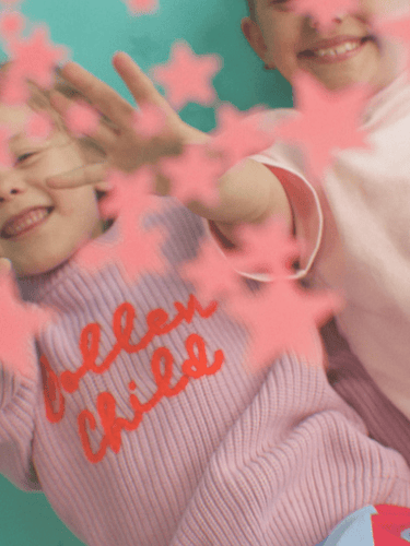 Golden Child Signature Knit - Lilac & Orange - Golden Child