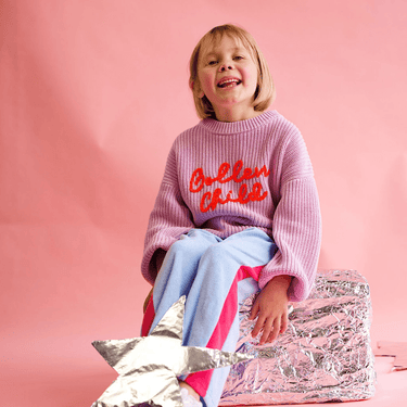 Golden Child Signature Knit - Lilac & Orange - Golden Child