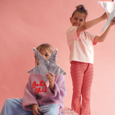 Golden Child Solar Flare Pants - Pink and red stripe - Golden Child