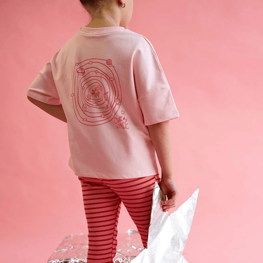 Golden Child Solar Flare Pants - Pink and red stripe - Golden Child