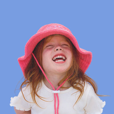 Limited Edition Golden Child Endless Summer Brimmed Terry Hat - Pink - Golden Child