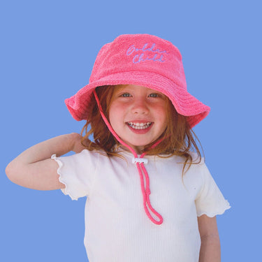 Limited Edition Golden Child Endless Summer Brimmed Terry Hat - Pink - Golden Child