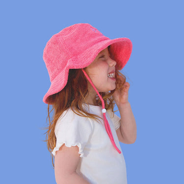 Limited Edition Golden Child Endless Summer Brimmed Terry Hat - Pink - Golden Child