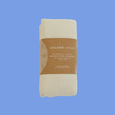 Organic Cotton Gauze Baby Swaddle - Golden Child