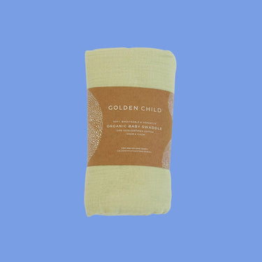 Organic Cotton Gauze Baby Swaddle - Golden Child