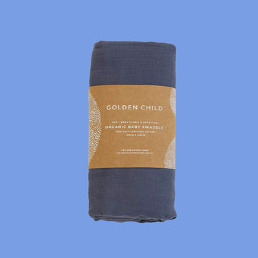 Organic Cotton Gauze Baby Swaddle - Golden Child