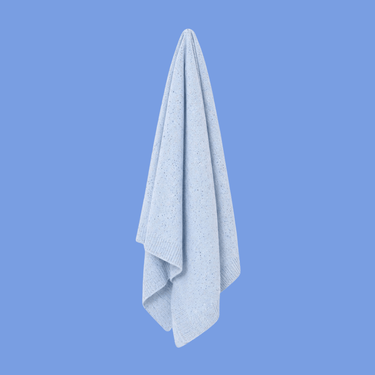 Organic Cotton Rainbow Speckled Baby Blanket - Blue - Golden Child