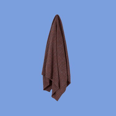 Organic Cotton Rainbow Speckled Baby Blanket - Chocolate - Golden Child