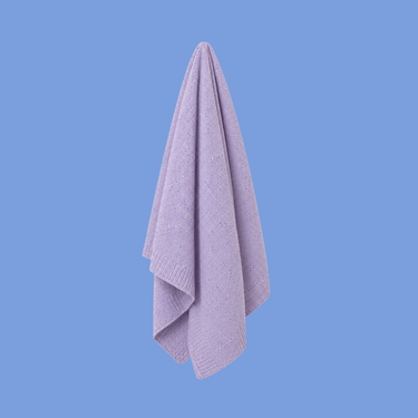 Organic Cotton Rainbow Speckled Baby Blanket - Lilac - Golden Child