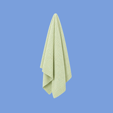Organic Cotton Rainbow Speckled Baby Blanket - Lime - Golden Child