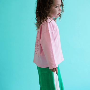 Outta Space Long Sleeve T-Shirt - Candy & Racer Red - Golden Child