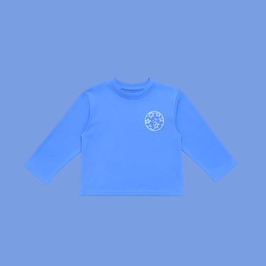 Outta Space Long Sleeve T-Shirt - Golden Blue & White - Golden Child