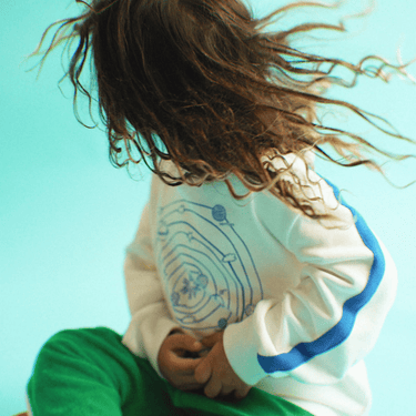 Outta Space Zero Gravity Sweat - Snow & Blue Horizon - Golden Child