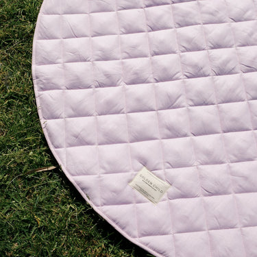 Quilted Linen Baby Play Mat - Golden Child