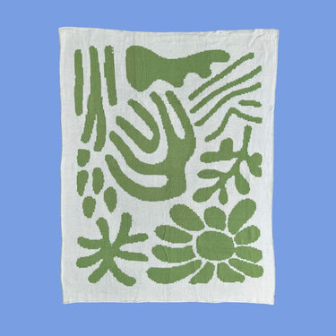 Reversible Knitted Baby Blanket - Golden Child