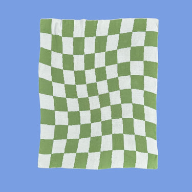 Reversible Knitted Baby Blanket - Golden Child