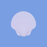 Portable seashell shaped teether perfect for tiny hands to hold.