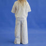 The Connected Wide Leg Kids's Pants - Neutral Crush - Golden Child